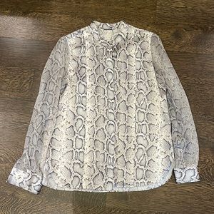 Elie Tahari Terri Long sleeve Blouse - snake print